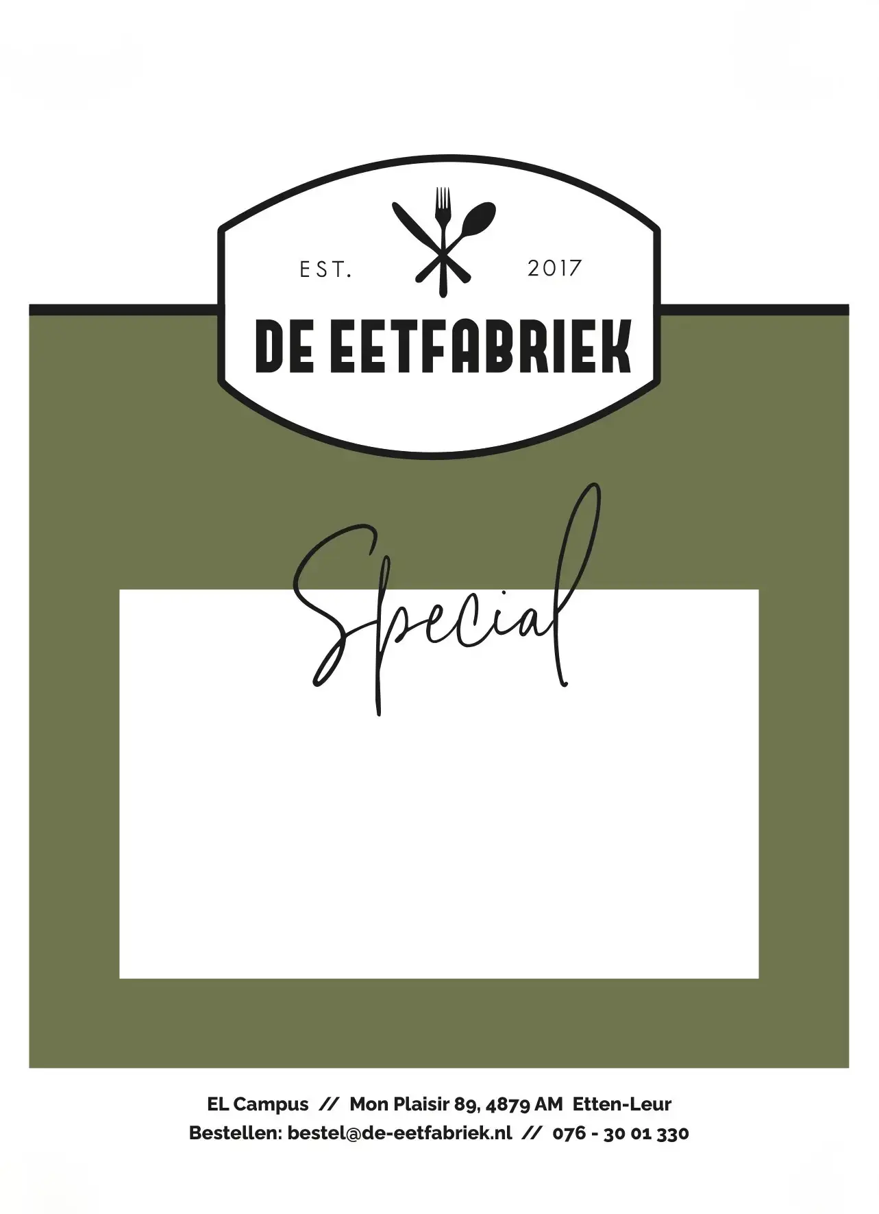 De-eetfabriek menukaart 1
